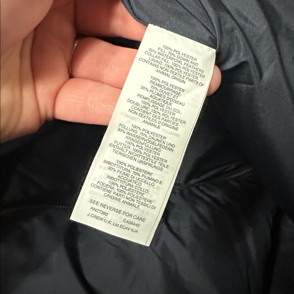 J crew like new great shape excursion red blue plaid down puffer zip up vest - Picture 5 of 6